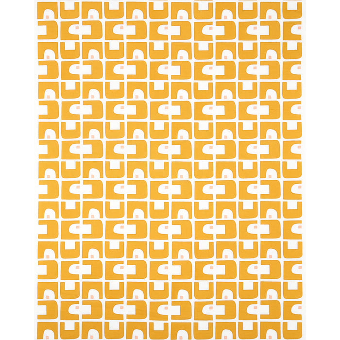 Schumacher Den Applique Ochre Fabric Sample 82033