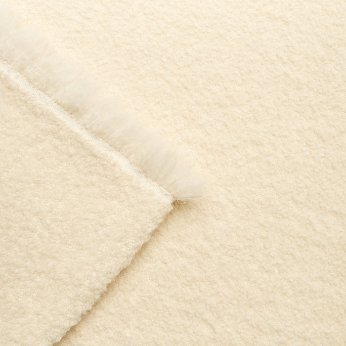 Schumacher Oskar Alpaca Wool Boucle Ivory Fabric 82050