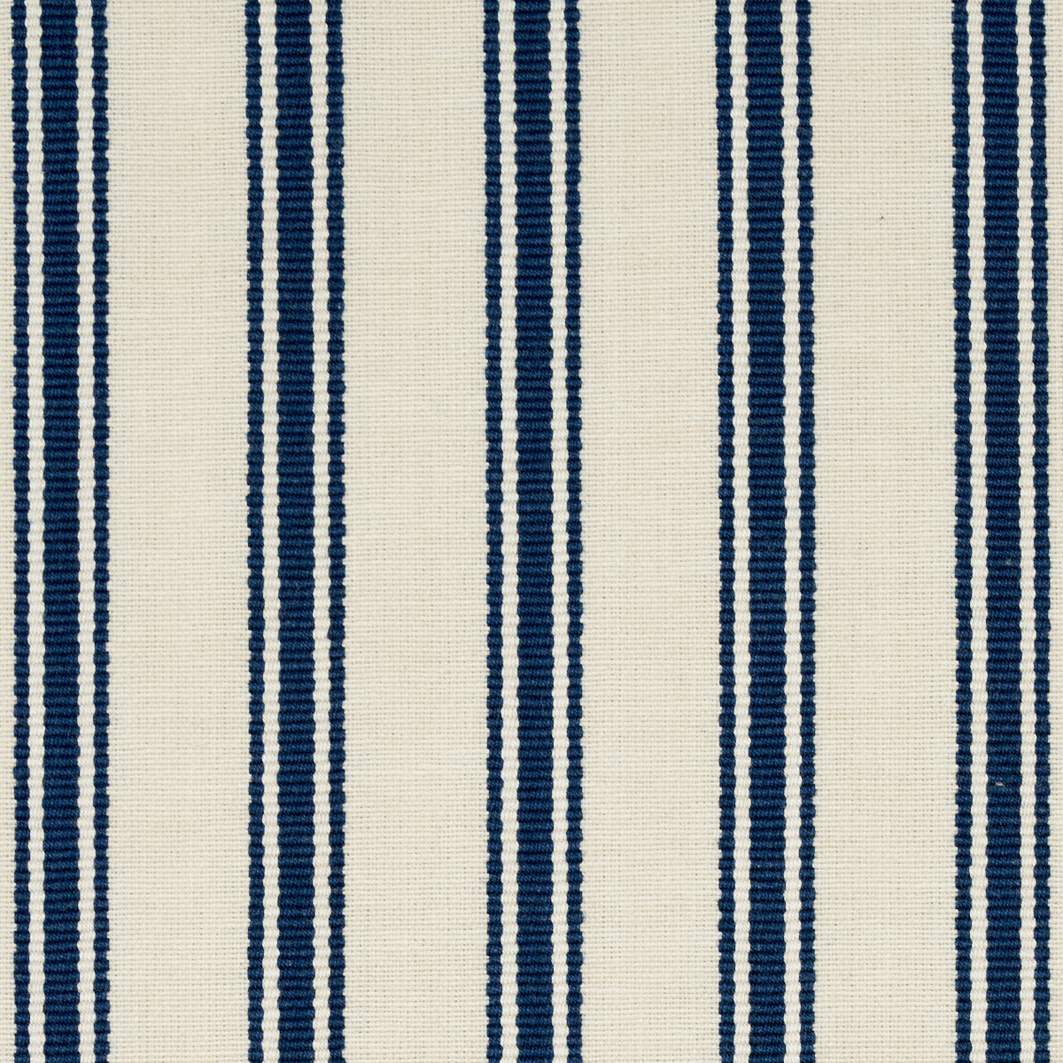 Schumacher Marquet Ticking Stripe Navy Fabric 82200.0