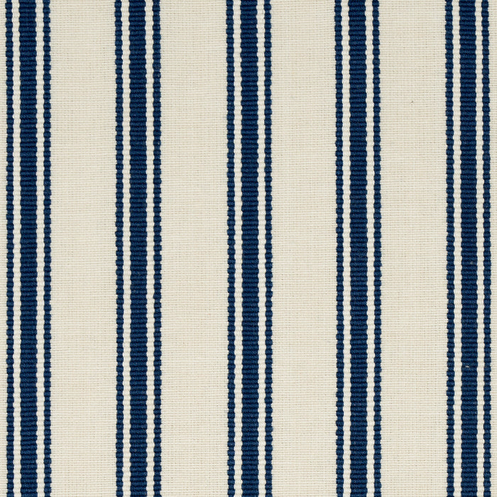 Schumacher Marquet Ticking Stripe Navy Fabric Sample 82200