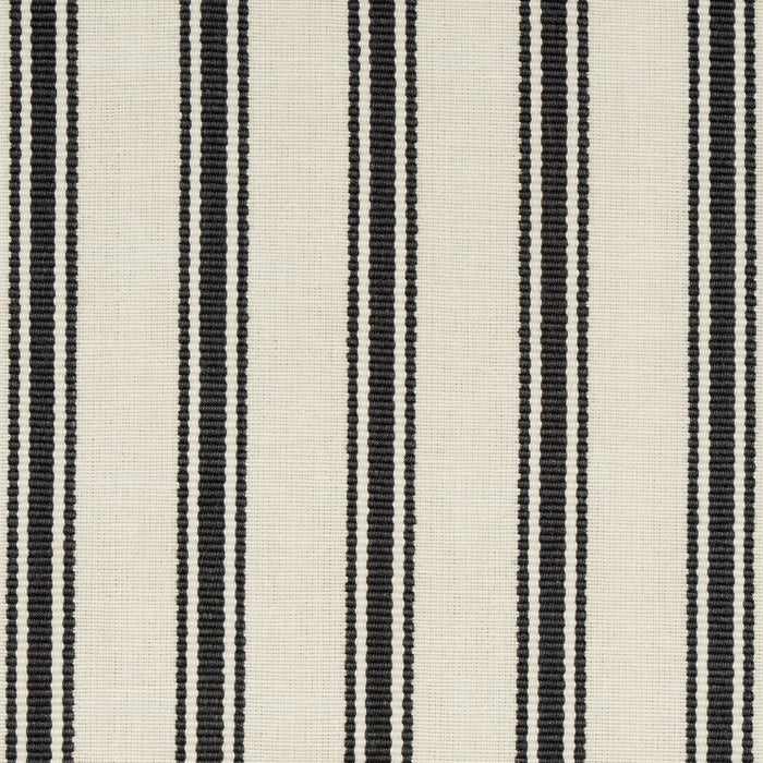 Schumacher Marquet Ticking Stripe Carbon Fabric 82201.0