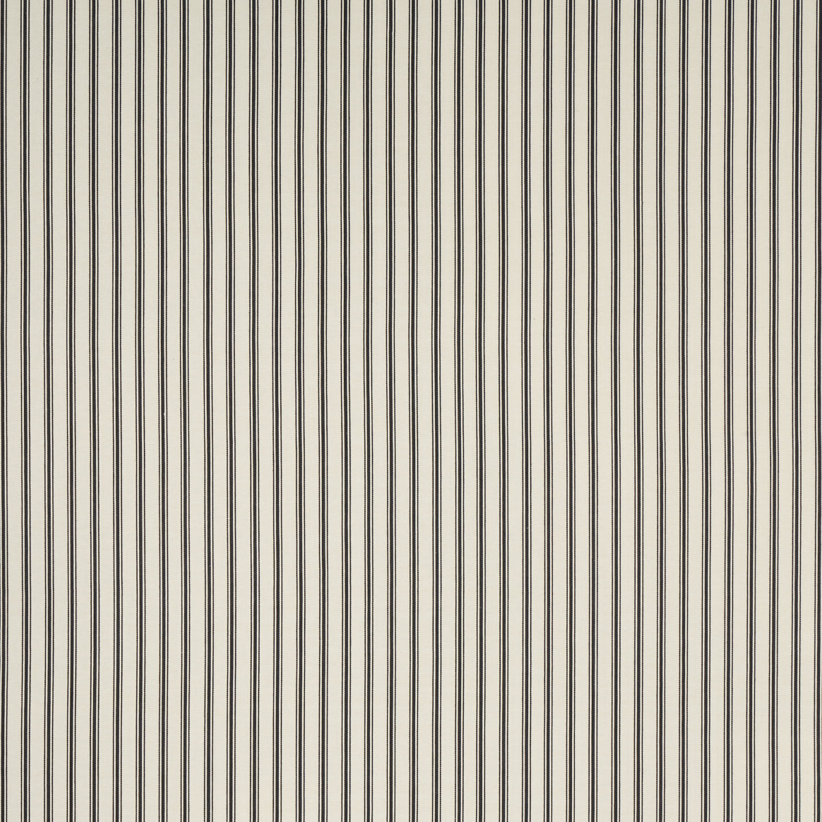 Schumacher Marquet Ticking Stripe Carbon Fabric 82201.0