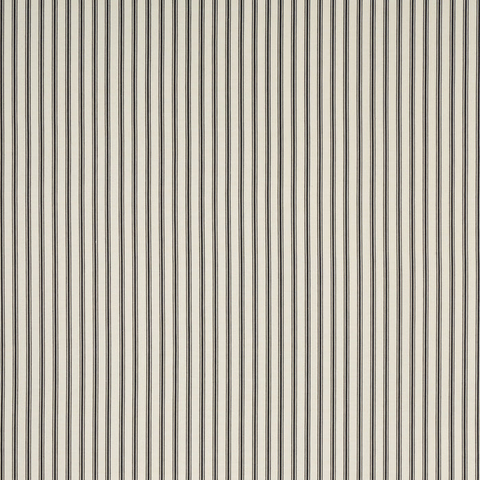 Schumacher Marquet Ticking Stripe Carbon Fabric Sample 82201