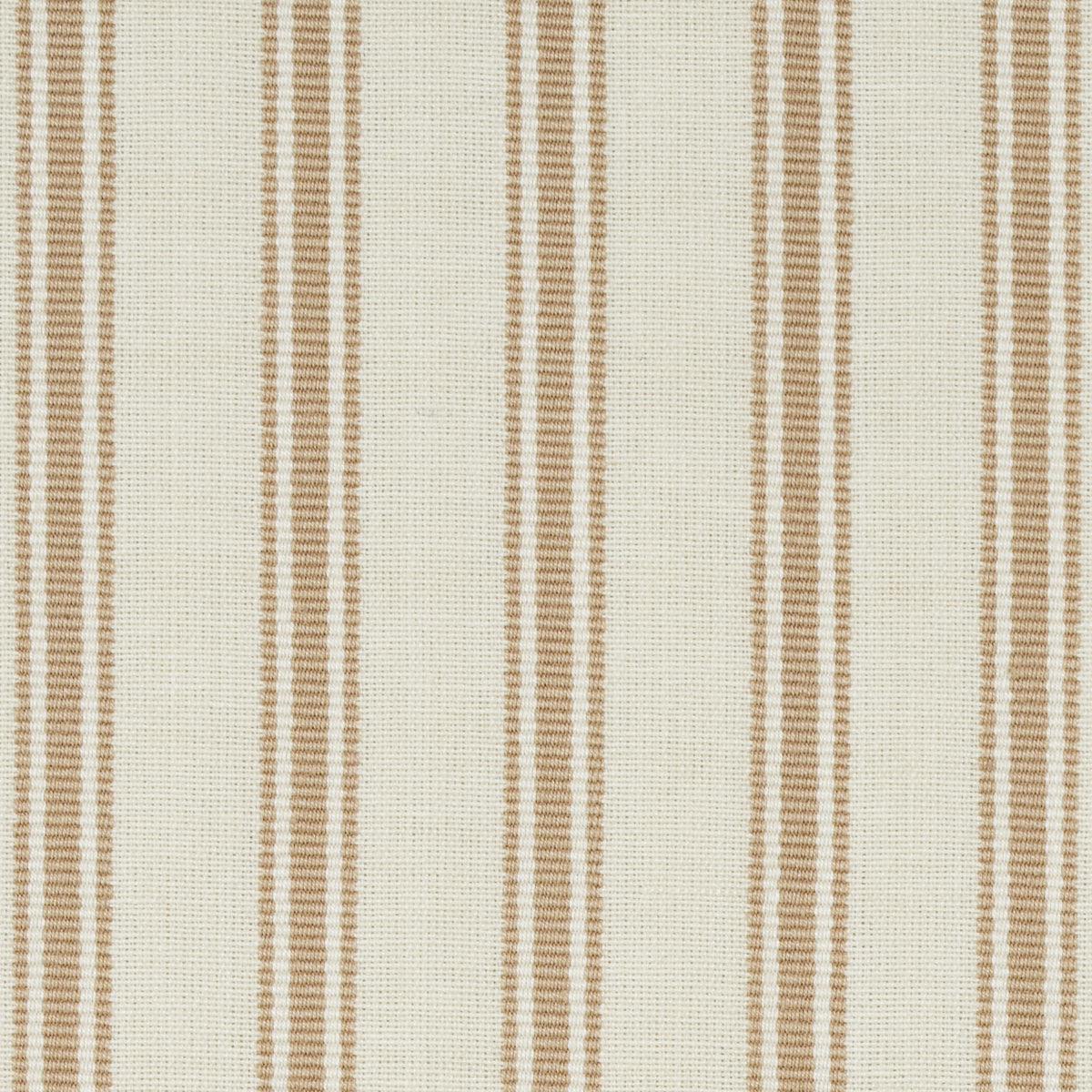 Schumacher Marquet Ticking Stripe Sand Fabric 82202.0