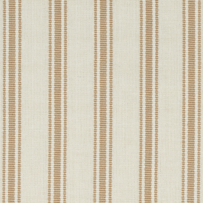 Schumacher Marquet Ticking Stripe Sand Fabric 82202.0