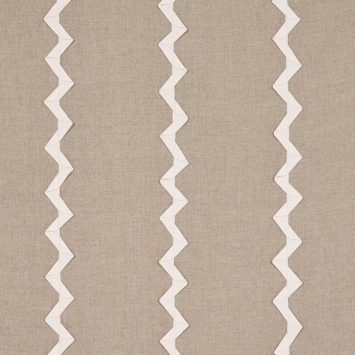 Schumacher Lazare Applique Ivory On Natrual Fabric 82220.0