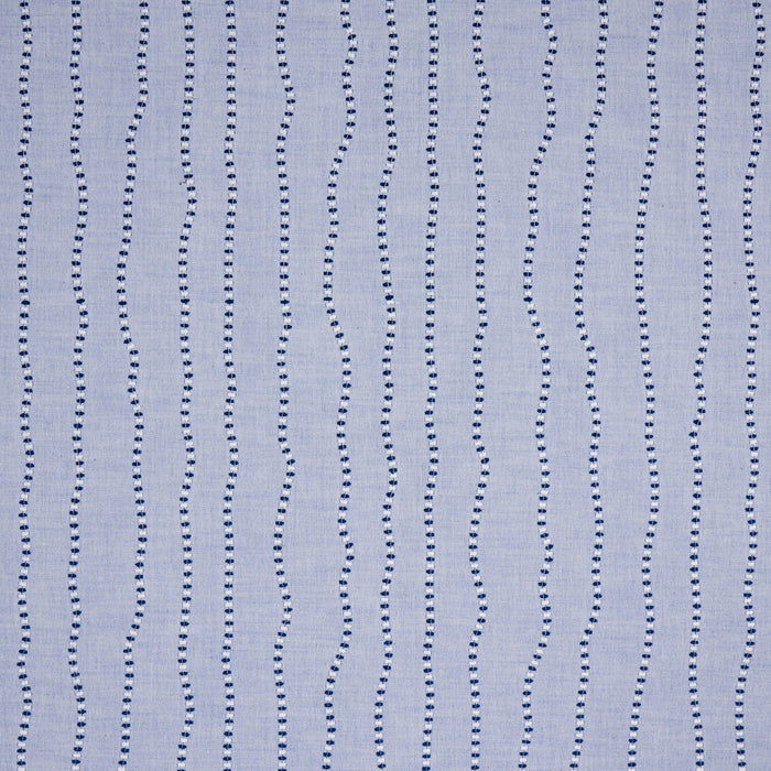 Schumacher Elodie Embroidery Chambray Fabric Sample 82231