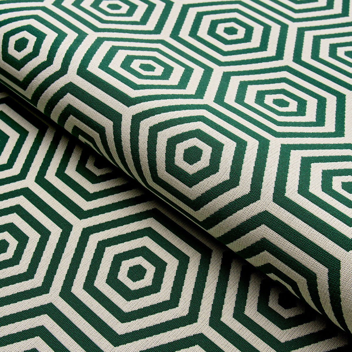 Schumacher Bees Knees Indoor Outdoor Emerald Fabric 82311