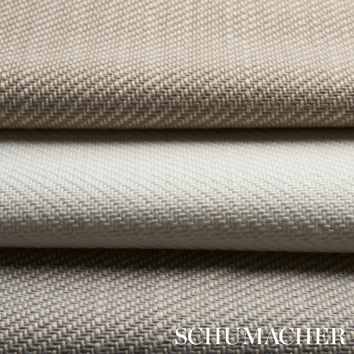 Schumacher Outdoor Heavyweight Twill Grey Fabric 82582