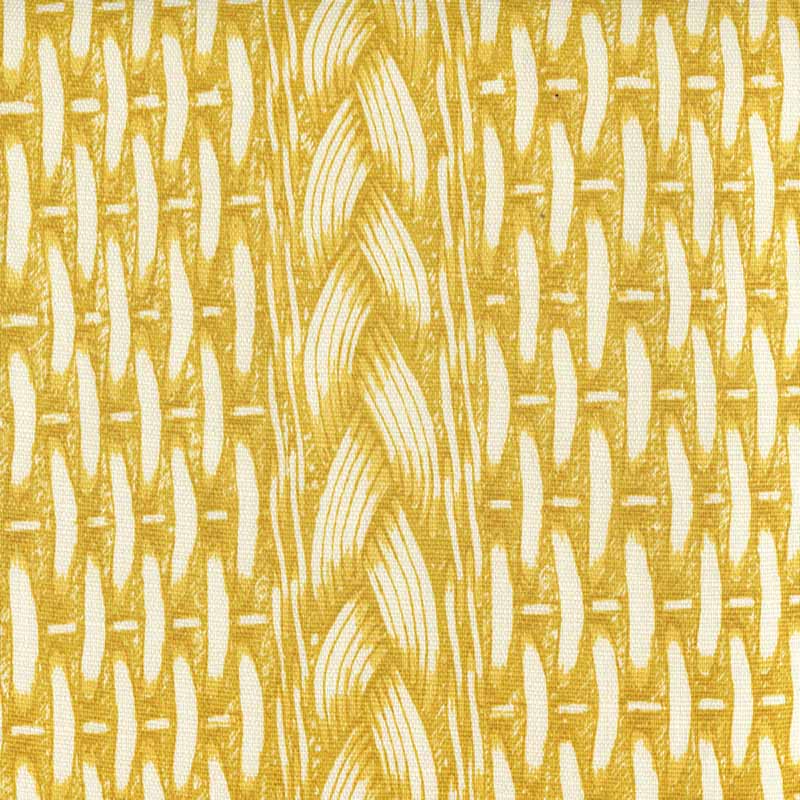 China Seas Newport Rattan Sunflower Yellow Fabric 8400-02