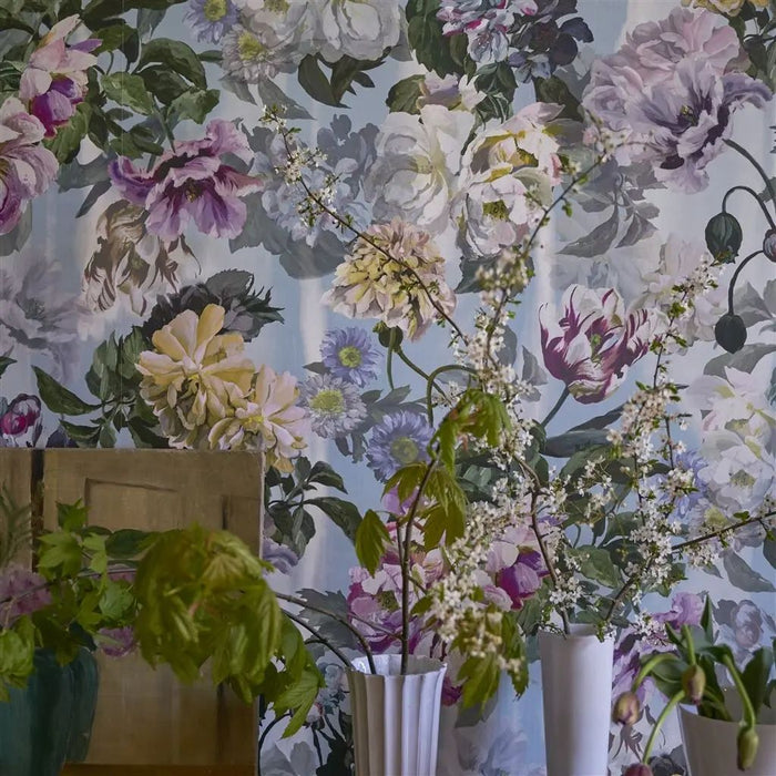 Designers Guild Delft Flower Grande Sky Wallpaper PDG1038/03