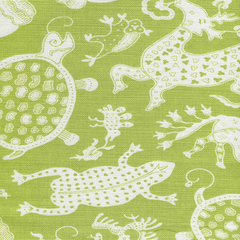 China Seas Indramayu Reverse Jungle Green Fabric 9010-06