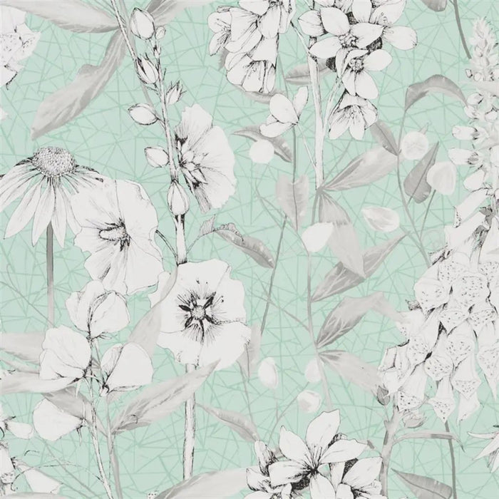 Designers Guild Emilie Aqua Wallpaper PDG1050/02