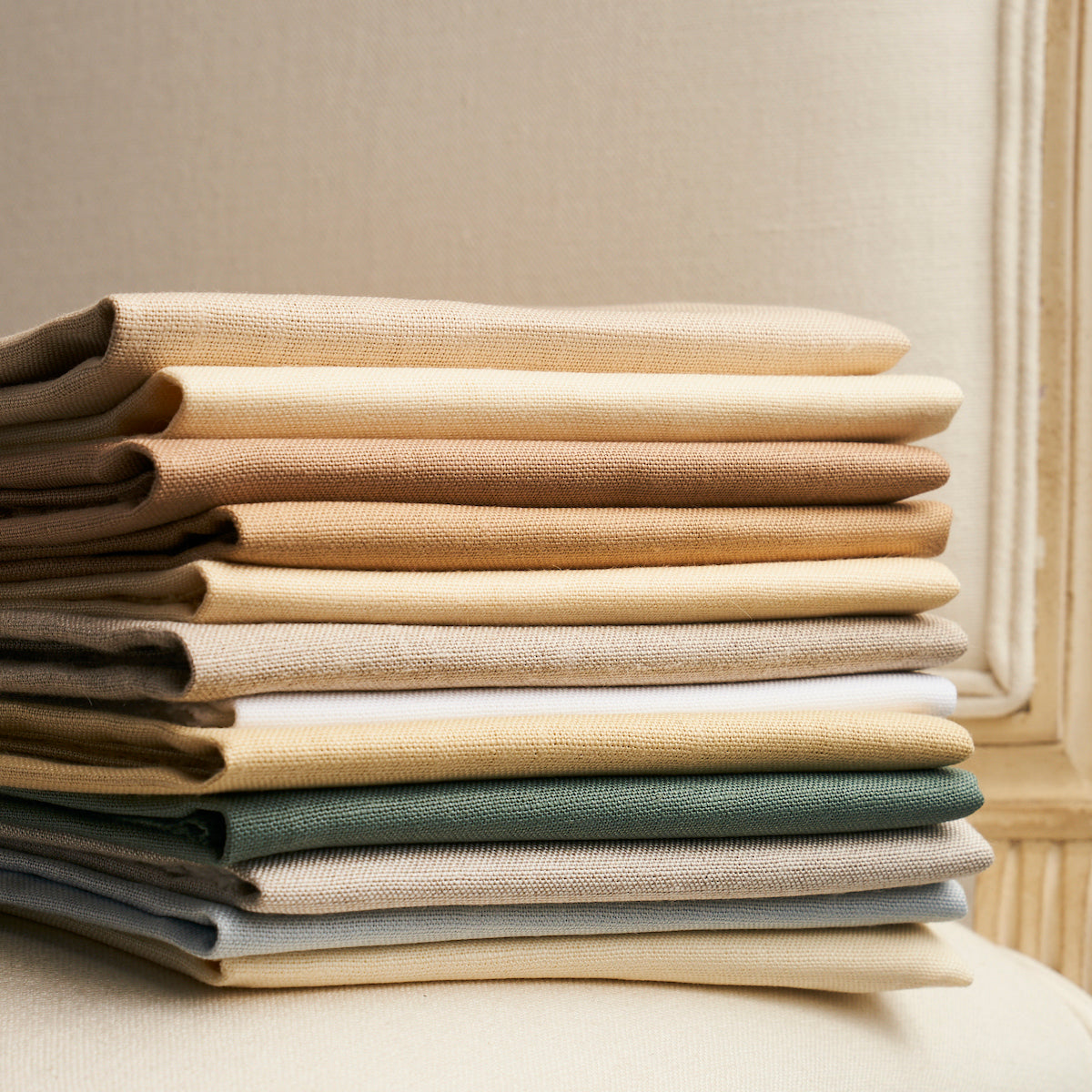 Schumacher Middleton Linen Khaki Fabric 93219