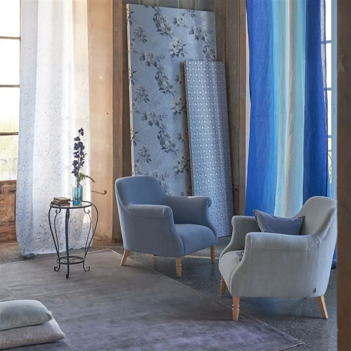 Designers Guild Dufrene Zinc Blue Wallpaper PDG1055/06