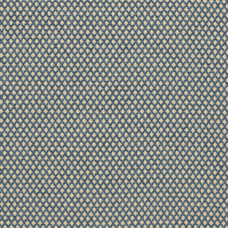 Schumacher Losange Boucle' Prussian Fabric 94851