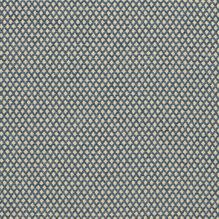 Schumacher Losange Boucle' Prussian Fabric Sample 94851