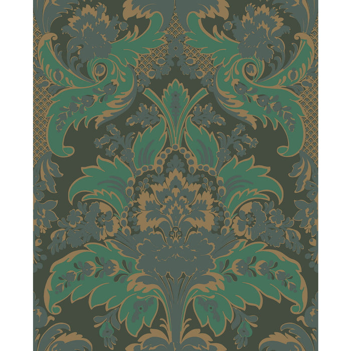 Cole & Son Aldwych Green And Gold Wallpaper 94/5028.CS.0