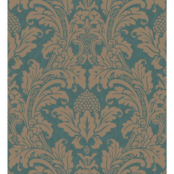 Cole & Son Blake Teal And Silver Wallpaper 94/6031.CS.0