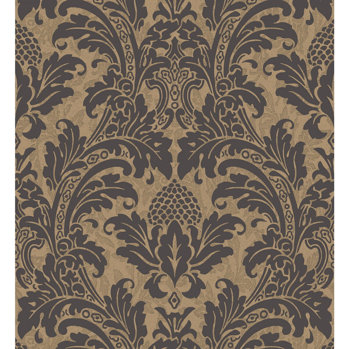 Cole & Son Blake Black And Gold Wallpaper 94/6033.CS.0