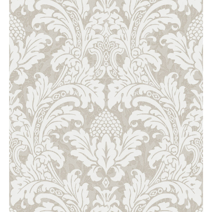 Cole & Son Blake White And Silver Wallpaper 94/6035.CS.0