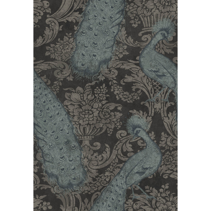 Cole & Son Byron Teal And Graphite Wallpaper 94/7041.CS.0