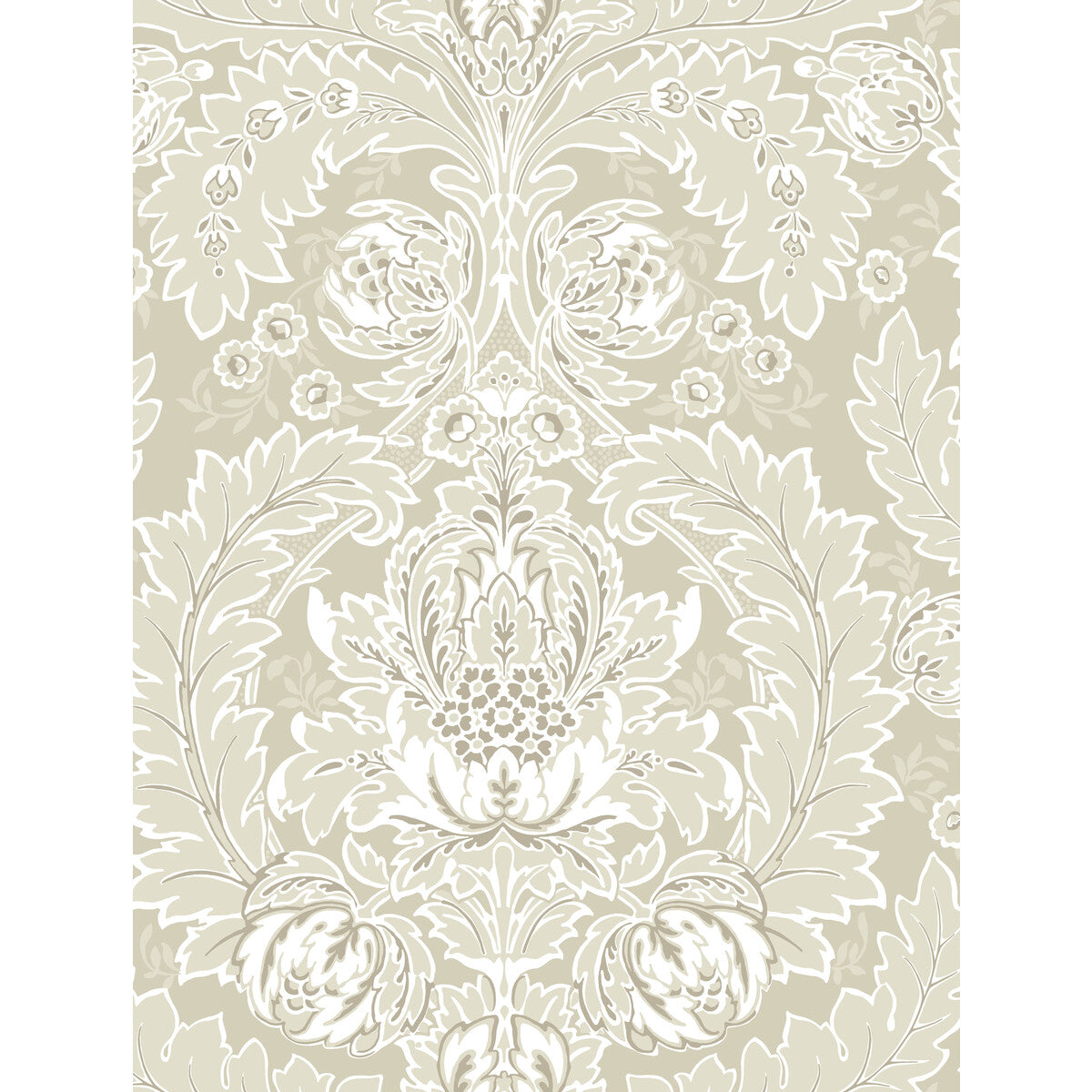 Cole & Son Coleridge Linen And White Wallpaper 94/9048.CS.0