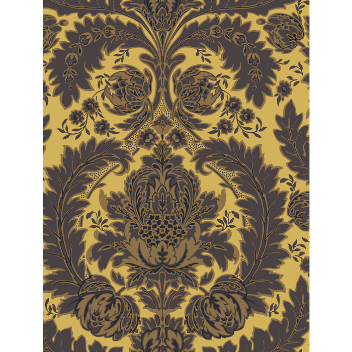 Cole & Son Coleridge Yellow Gold And Black Wallpaper 94/9049.CS.0