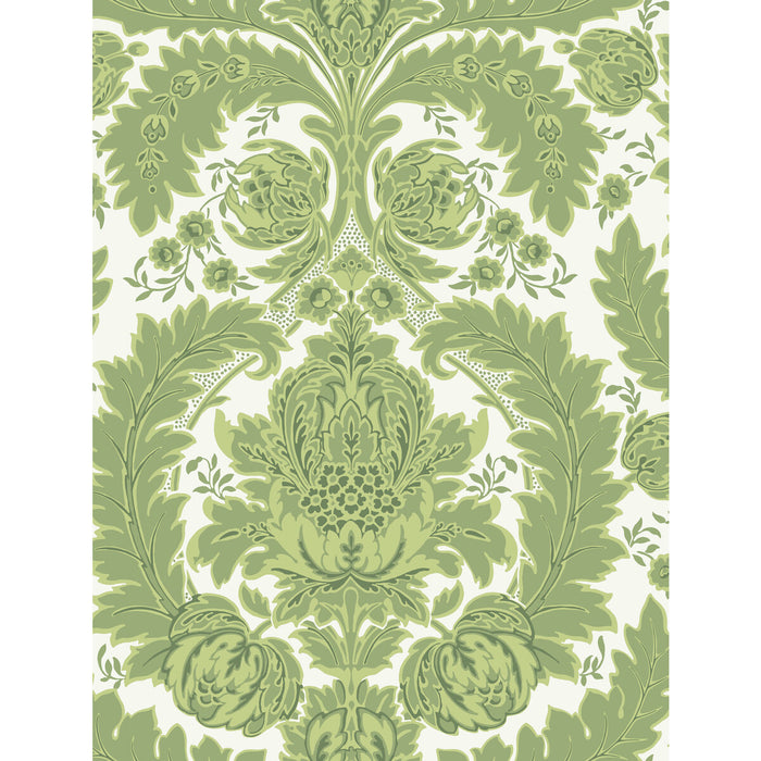 Cole & Son Coleridge Green And Ivory Wallpaper 94/9050.CS.0