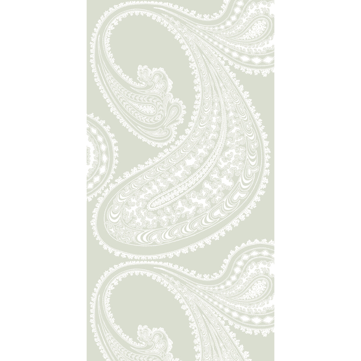 Cole & Son Rajapur White/Olive Wallpaper 95/2063.CS.0