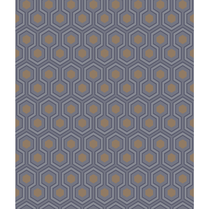 Cole & Son Hicks Hexagon Dk Gry/Bronz Wallpaper 95/3015.CS.0