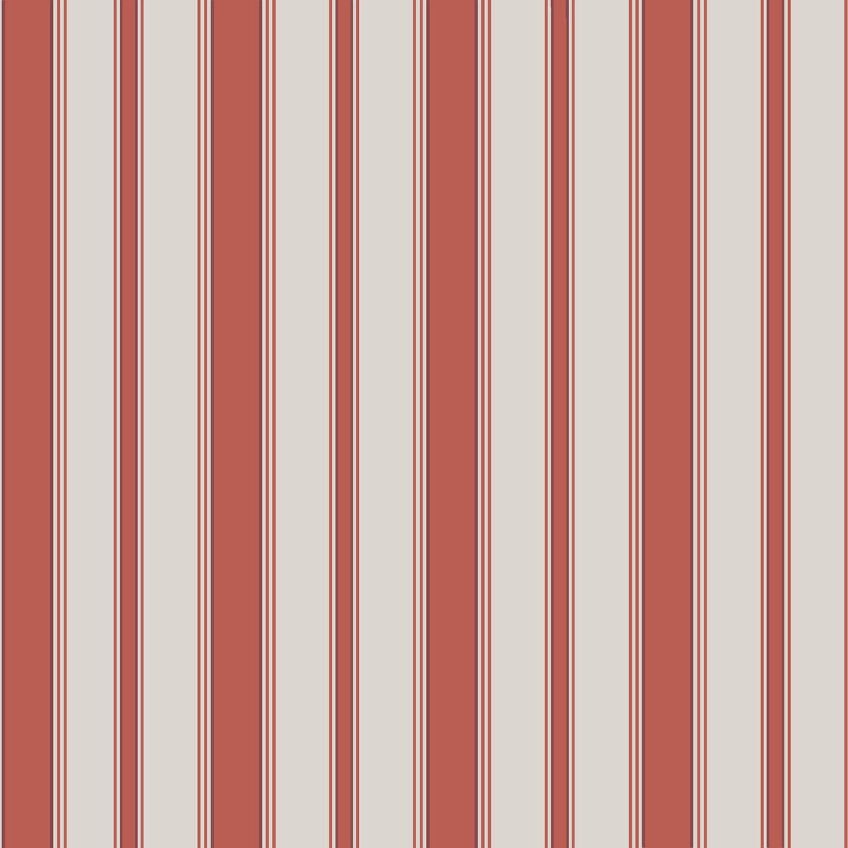 Cole & Son Cambridge Str Red And Sand Wallpaper 96/1001.CS.0