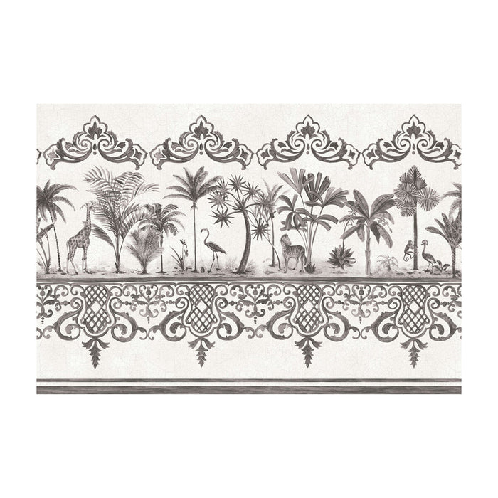 Cole & Son Rou Border Charcoal Wallpaper 99/10044.CS.0