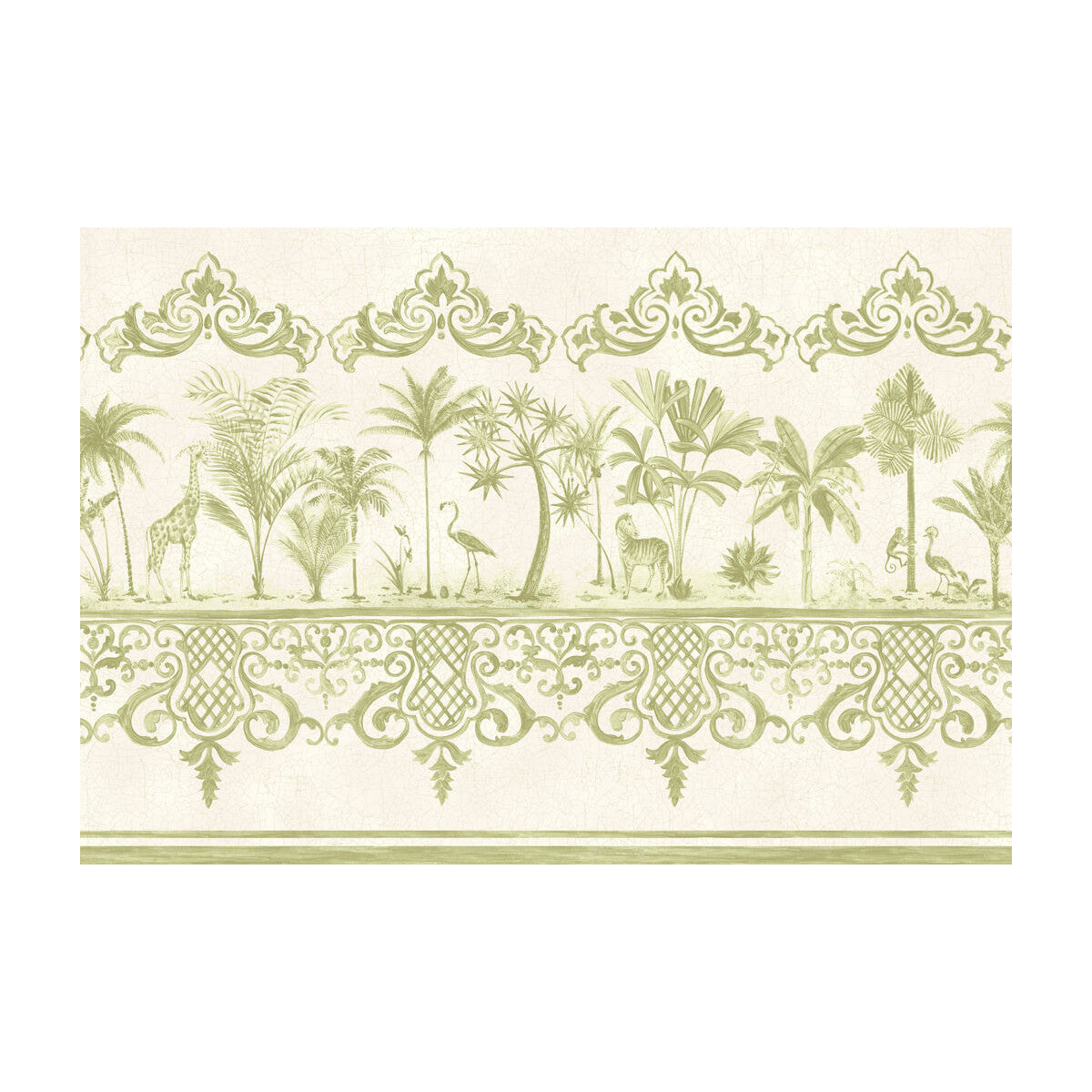 Cole & Son Rou Border Old Olive Wallpaper 99/10045.CS.0