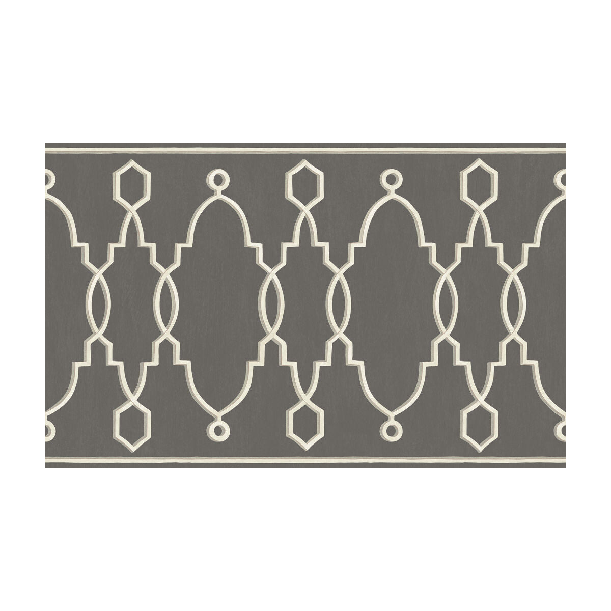 Cole & Son Parterre Border Charcoal Wallpaper 99/3015.CS.0