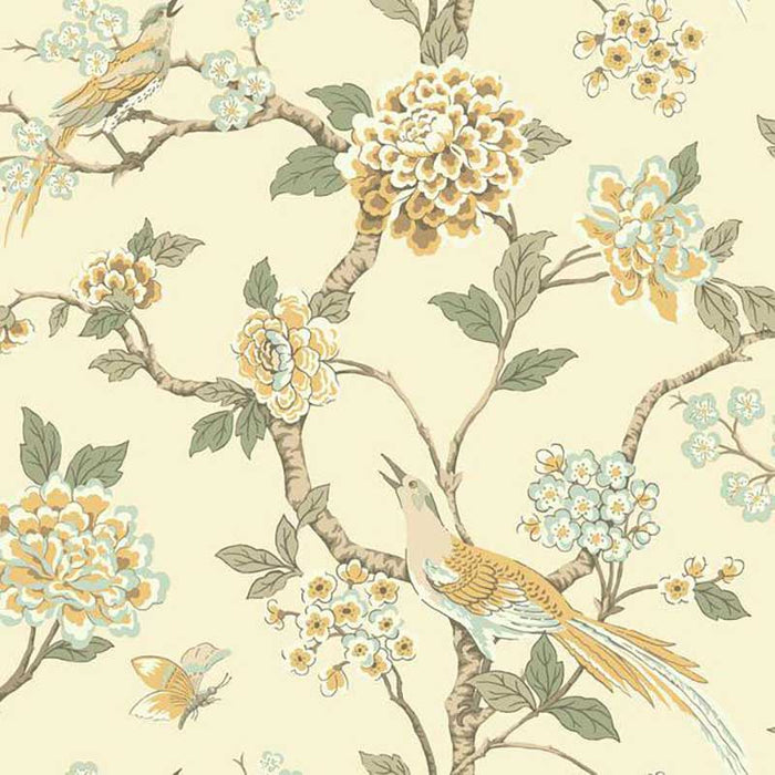 York Fanciful Yellow/Blue/Green Wallpaper AF1904