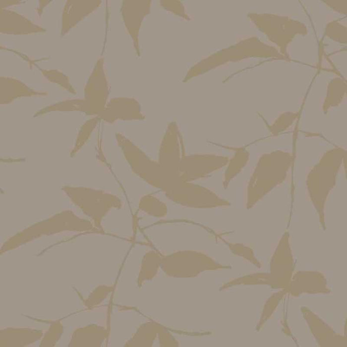 York Persimmon Leaf Gold, Taupe Wallpaper AF6512