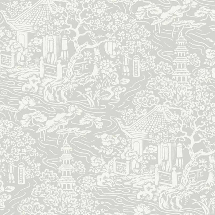 York Chinoiserie Grey Wallpaper AF6573