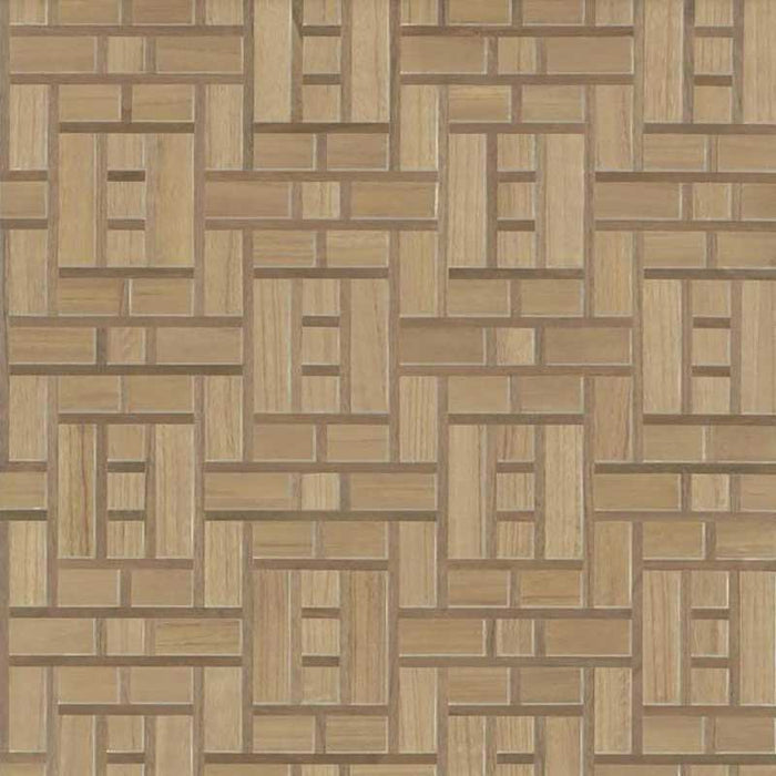 York Teahouse Panel Brown Wallpaper AF6603