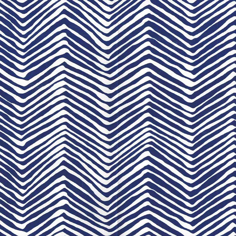 Alan Campbell Petite Zig Zag Navy Wallpaper AP303-10PV