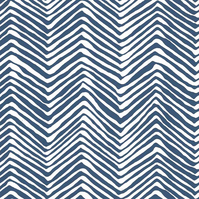 Alan Campbell Petite Zig Zag Navy Wallpaper AP303-18W