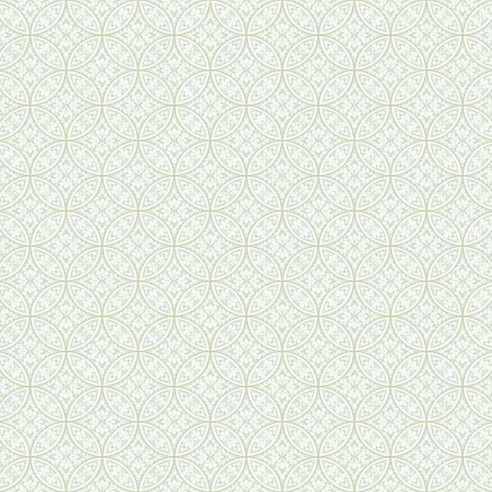 York Lacey Circle Geo Cream/Gray Wallpaper AP7433