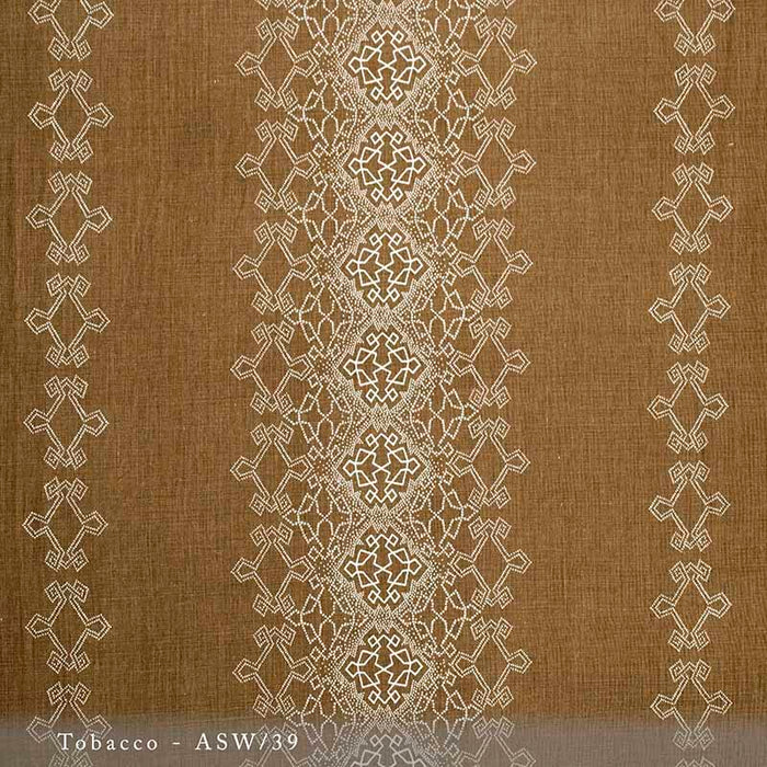 Lisa Fine Aswan Tobacco Fabric ASW-39