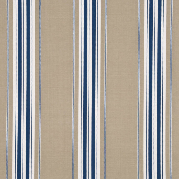 GP & J Baker Sherbourne Stripe Indigo Fabric BF10447.1.0