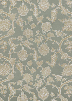 GP & J Baker Kelway Aqua/Stone Fabric BF10586.725.0