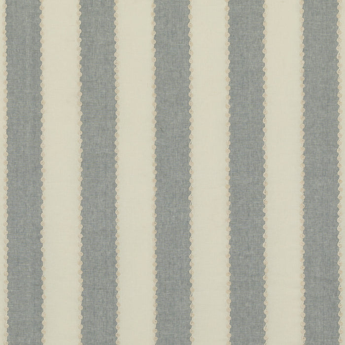 GP & J Baker Ashmore Stripe Blue Fabric BF10944.660.0