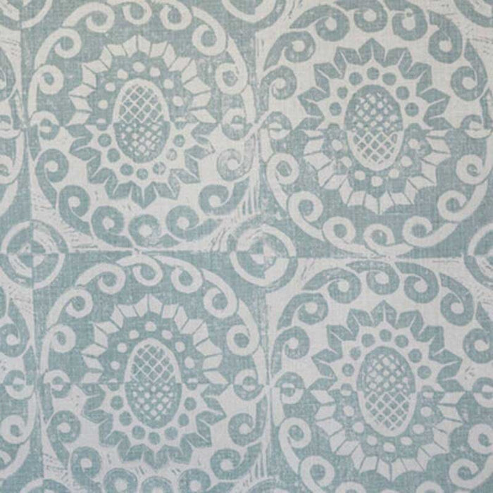 Lee Jofa Pineapple On Oatmeal Aqua Fabric BFC-3628.3.0