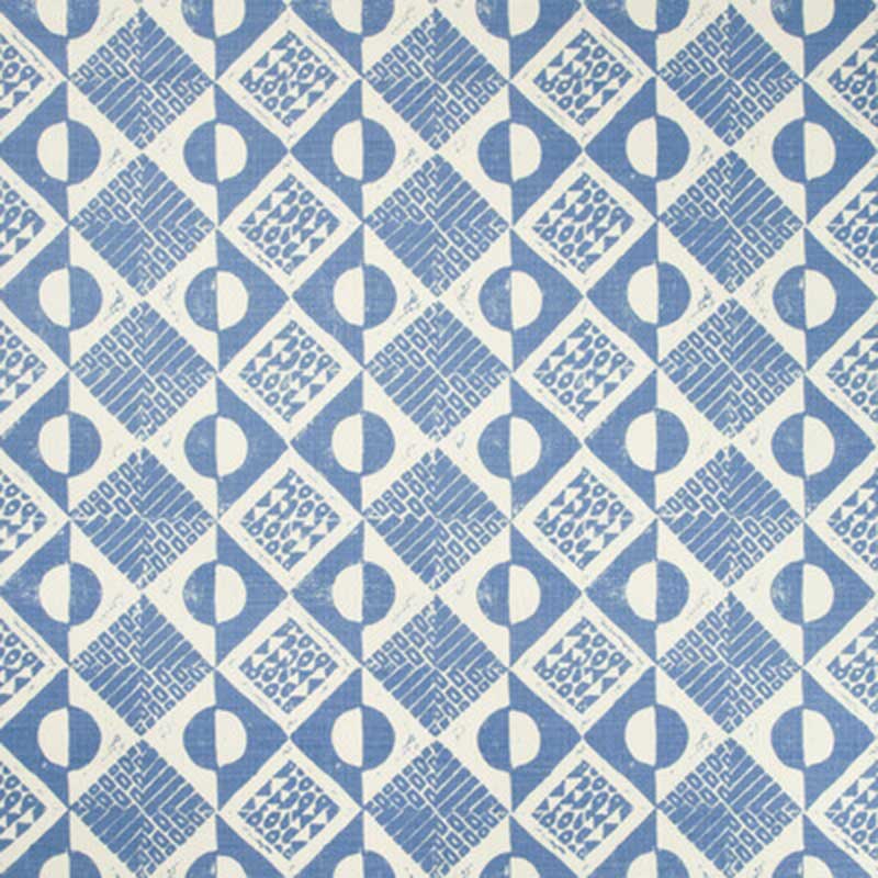 Lee Jofa Circles And Squares Azure Fabric BFC-3666.5.0