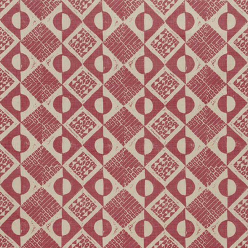 Lee Jofa Circles And Squares Berry Fabric BFC-3666.717.0