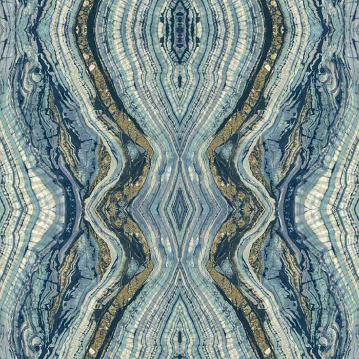 York Kaleidoscope Blue Wallpaper BH8398